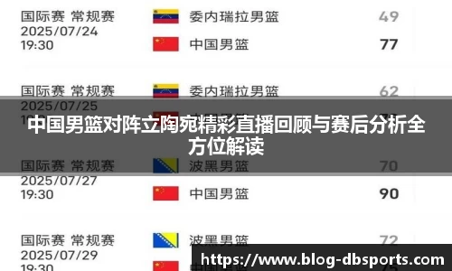 中国男篮对阵立陶宛精彩直播回顾与赛后分析全方位解读